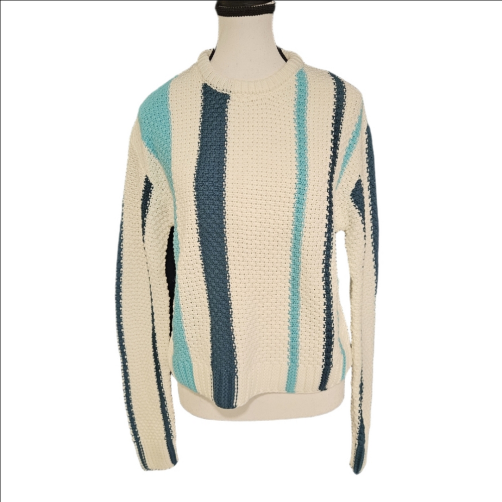 NWT Stitches + Stripes Striped Crew Neck Sweater - Blue & White Sz XS